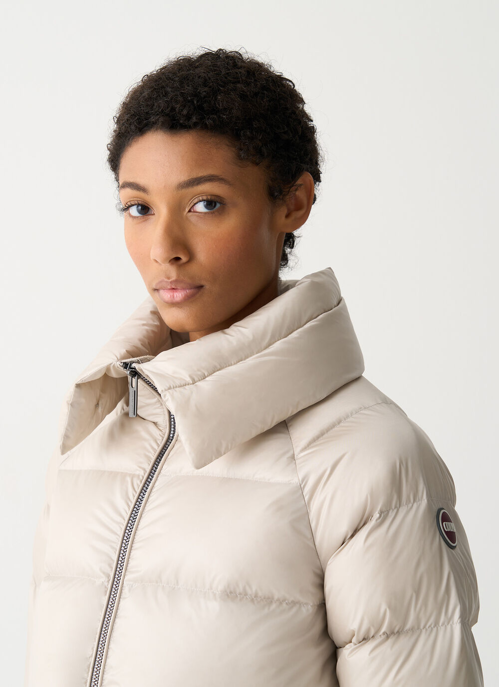 Down jacket with fur collar image number 2