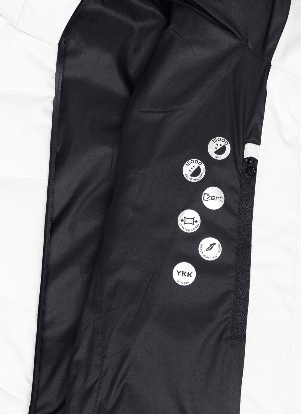 Shaping padded ski jacket image number 6