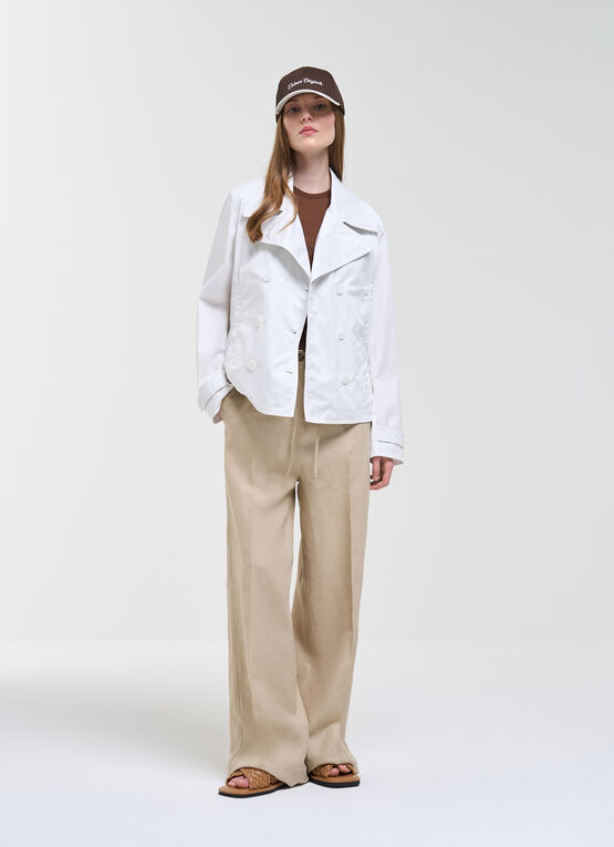 Double-breasted cotton jacket