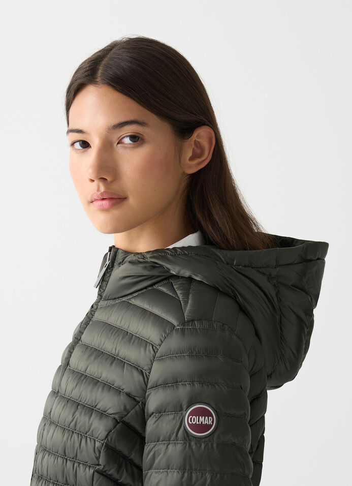 Light down jacket with hood image number 2