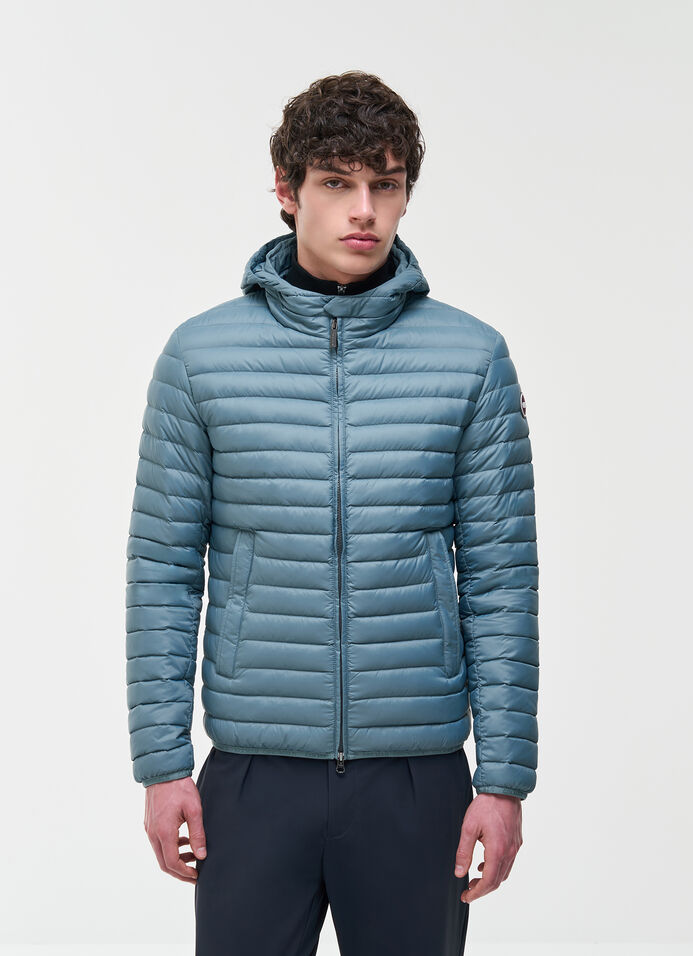 Light down jacket with hood