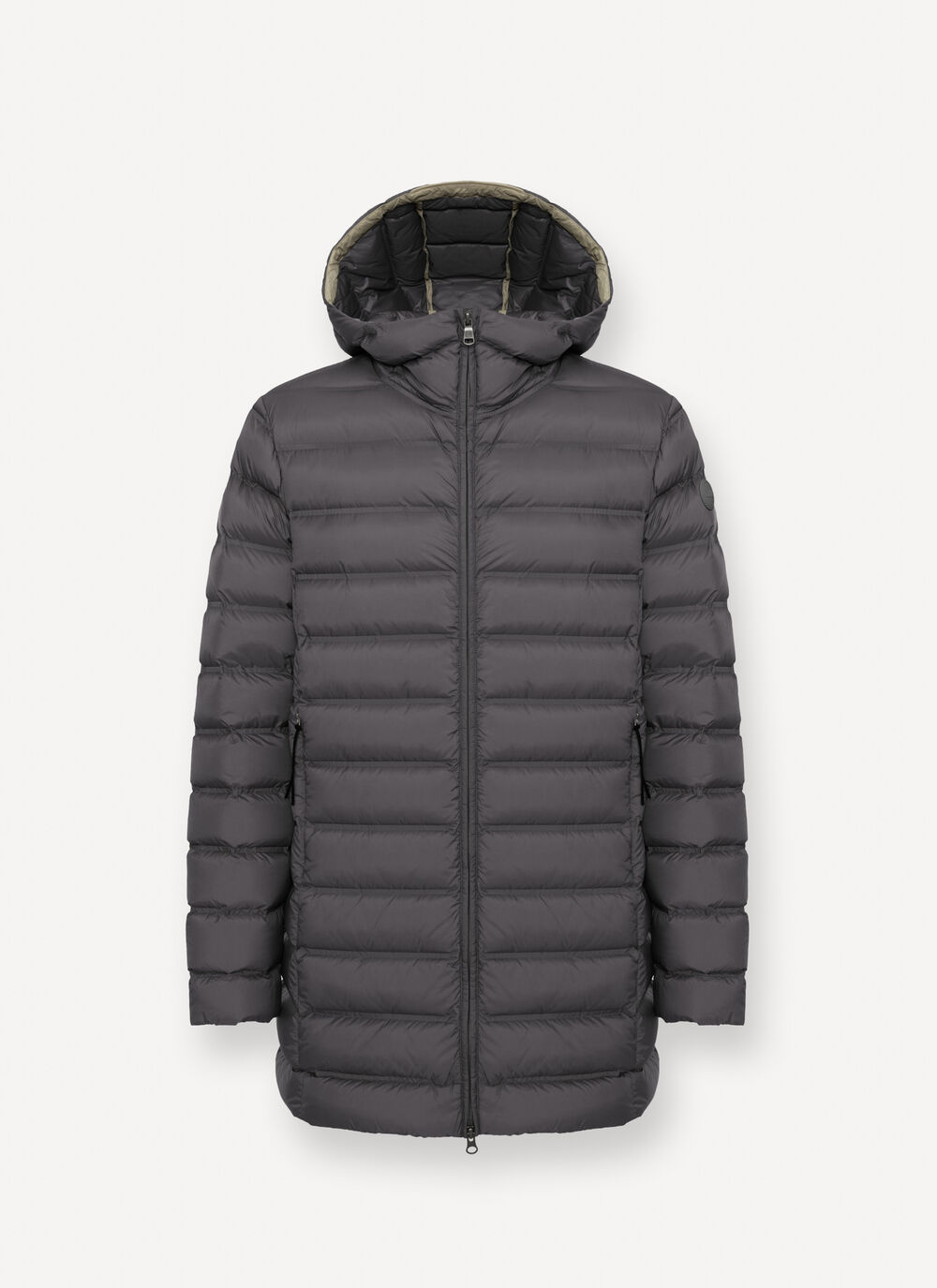 Down jacket with seamless quilting image number 4