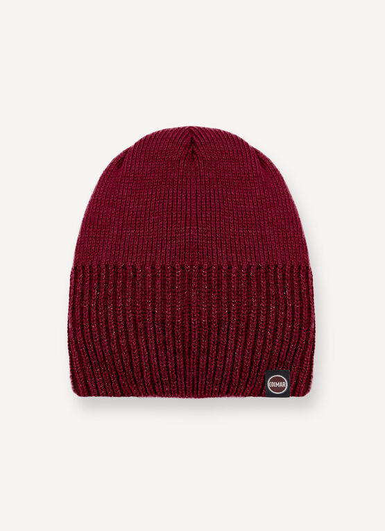 Gorro con punto de lúrex