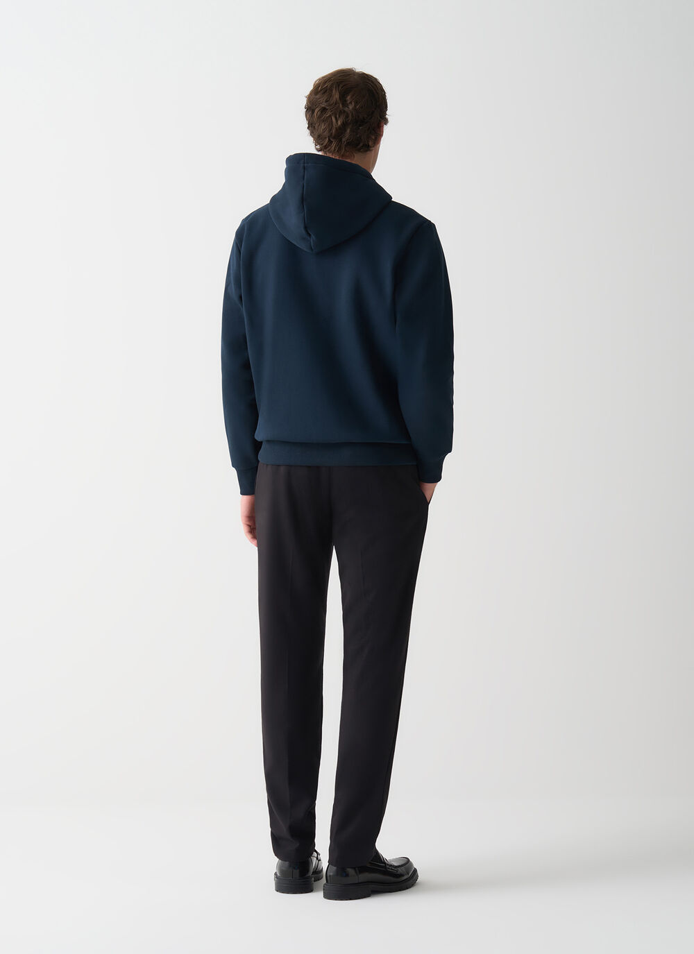 Full zip cotton sweatshirt image number 3