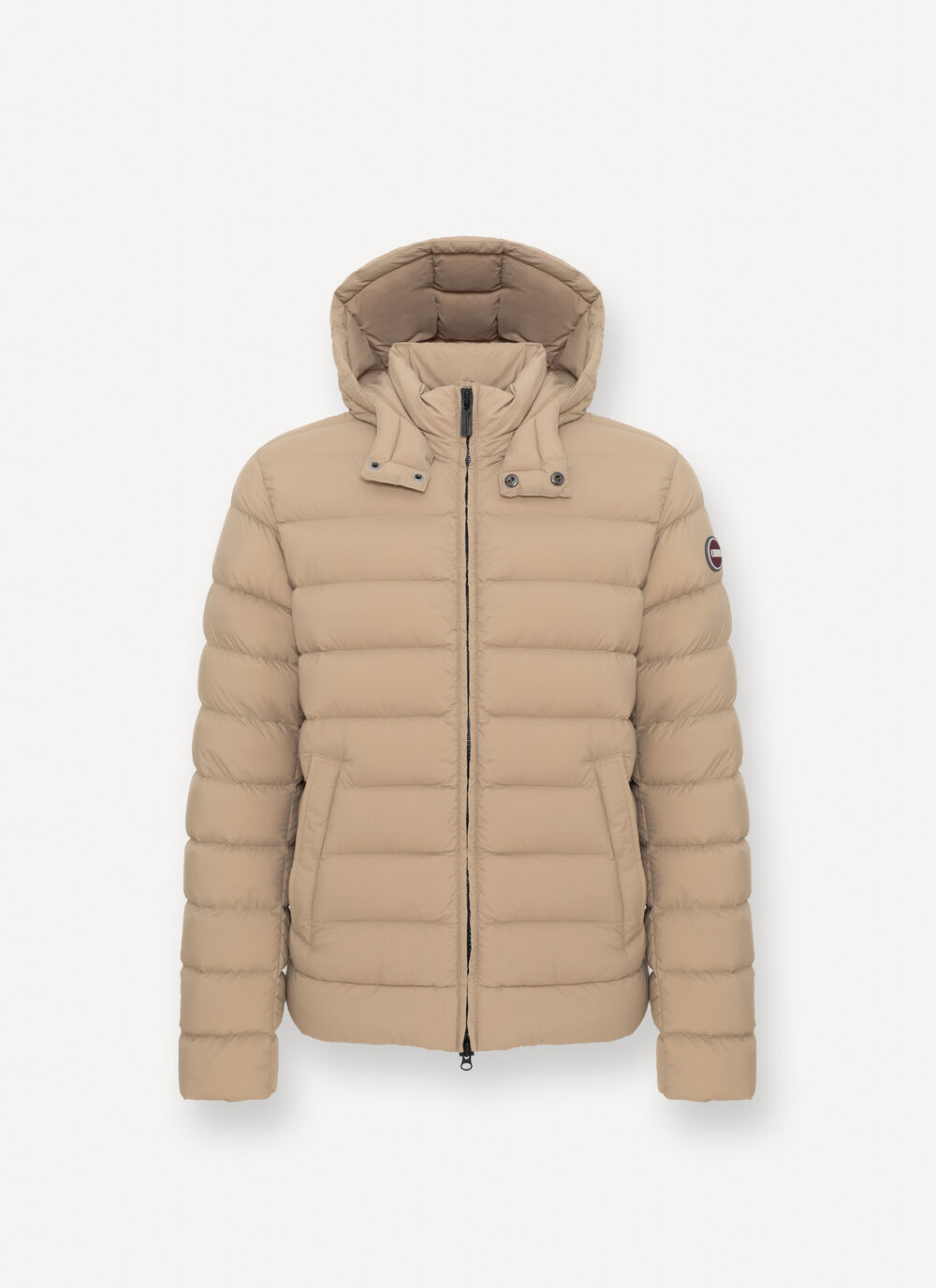 Down jacket with detachable hood image number 4