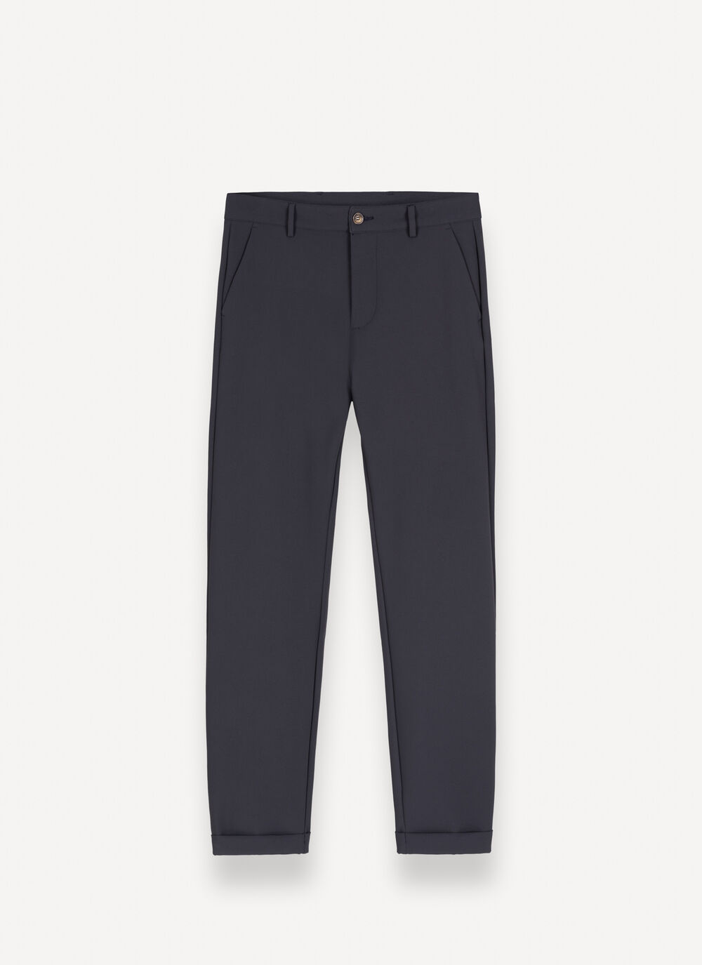 Easy-care trousers with turn-ups image number 4