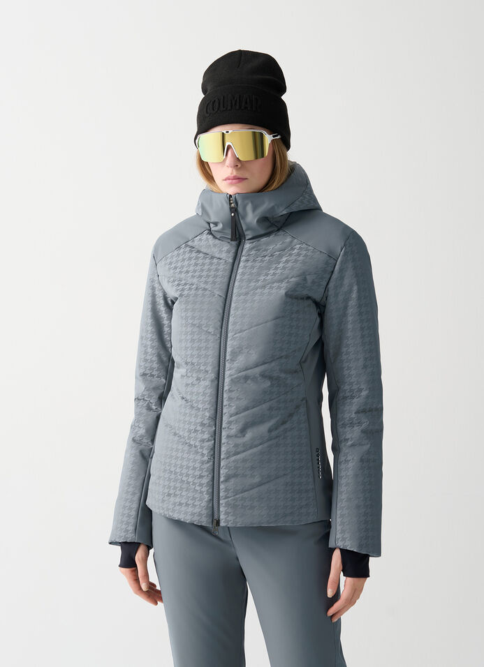 Charming houndstooth ski jacket image number 1