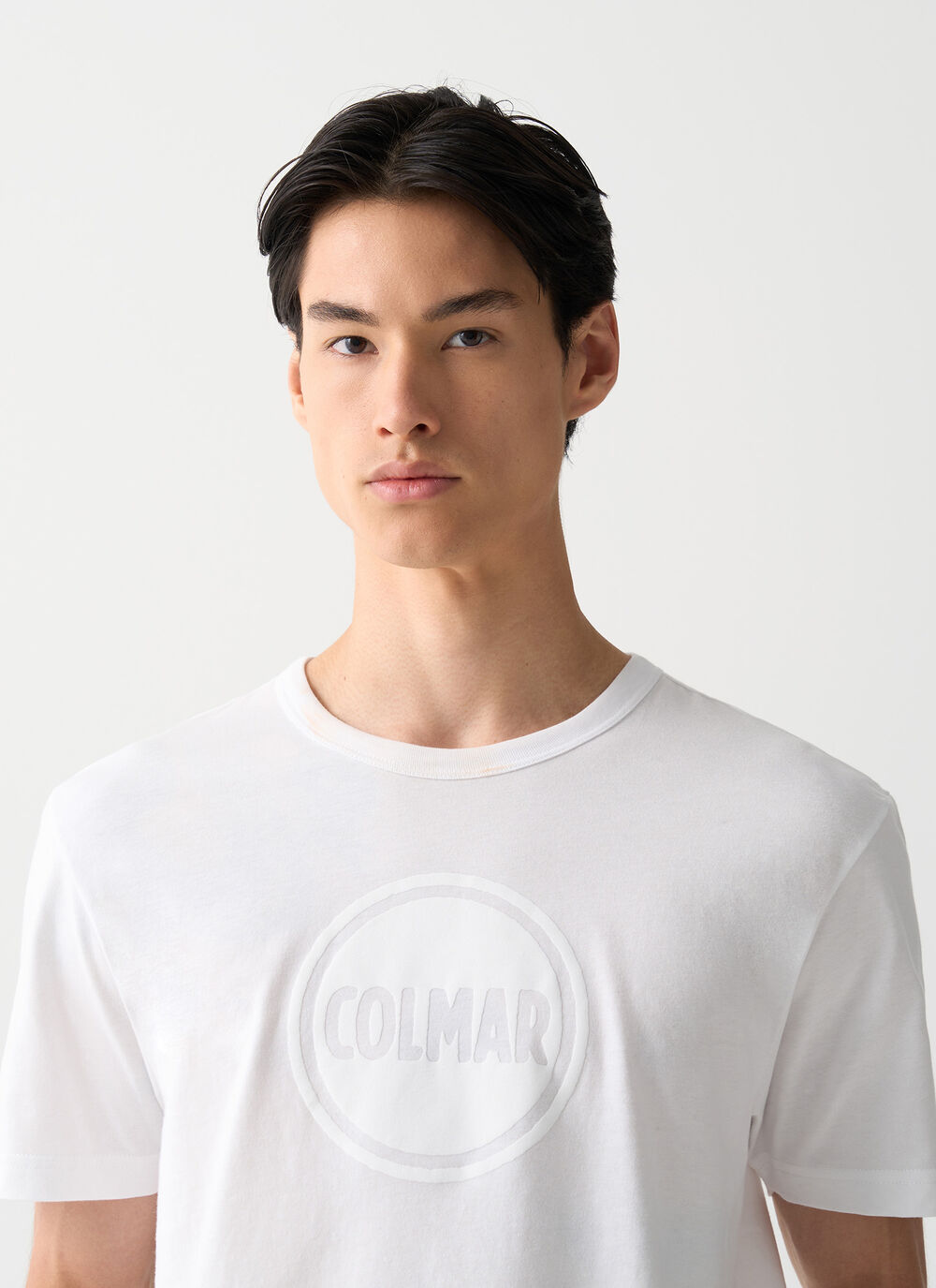 Crew-neck T-shirt with logo  image number 1