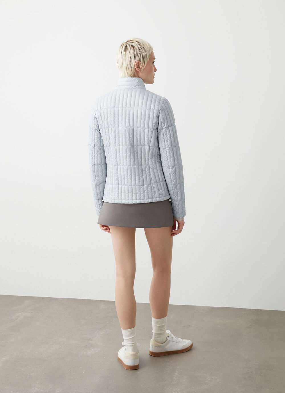 Shiny ultralight down jacket image number 3