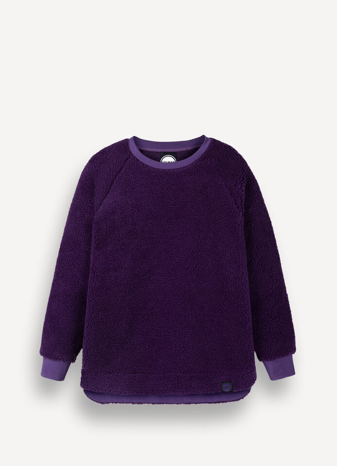 Asymmetrical teddy maxi-sweatshirt image number 3