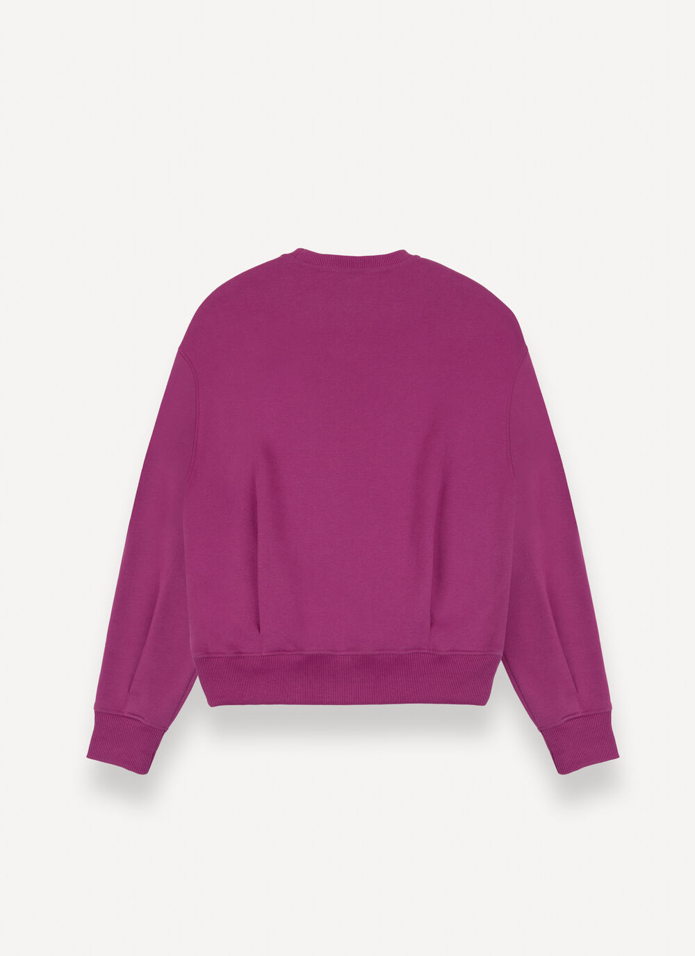 Crew-neck sweatshirt with darts image number 4