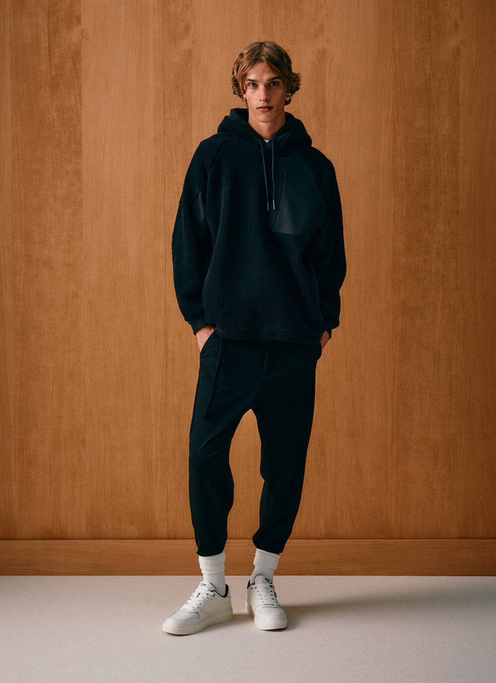 Teddy sweatshirt with hood image number 0