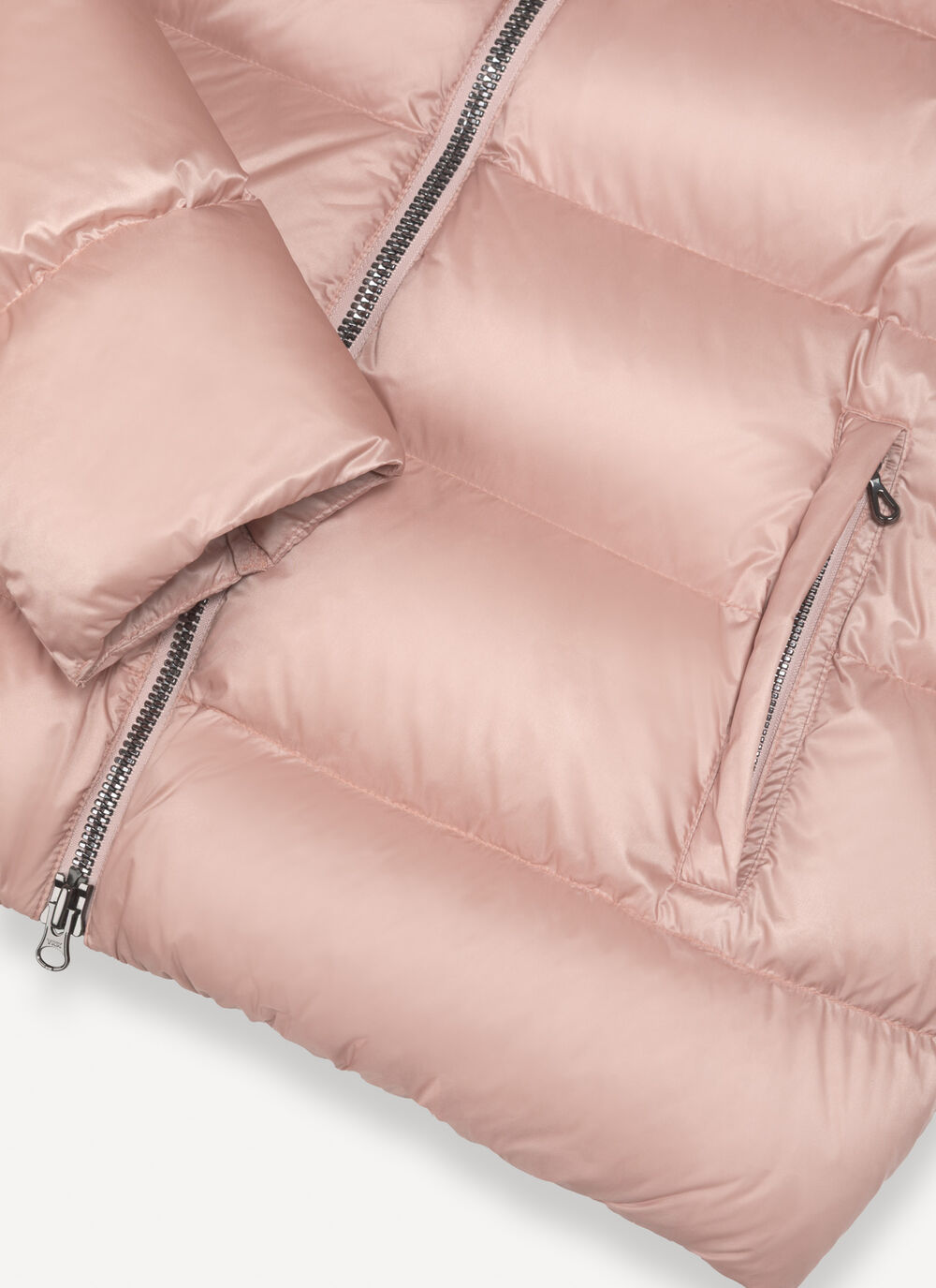 Down jacket with detachable hood image number 6