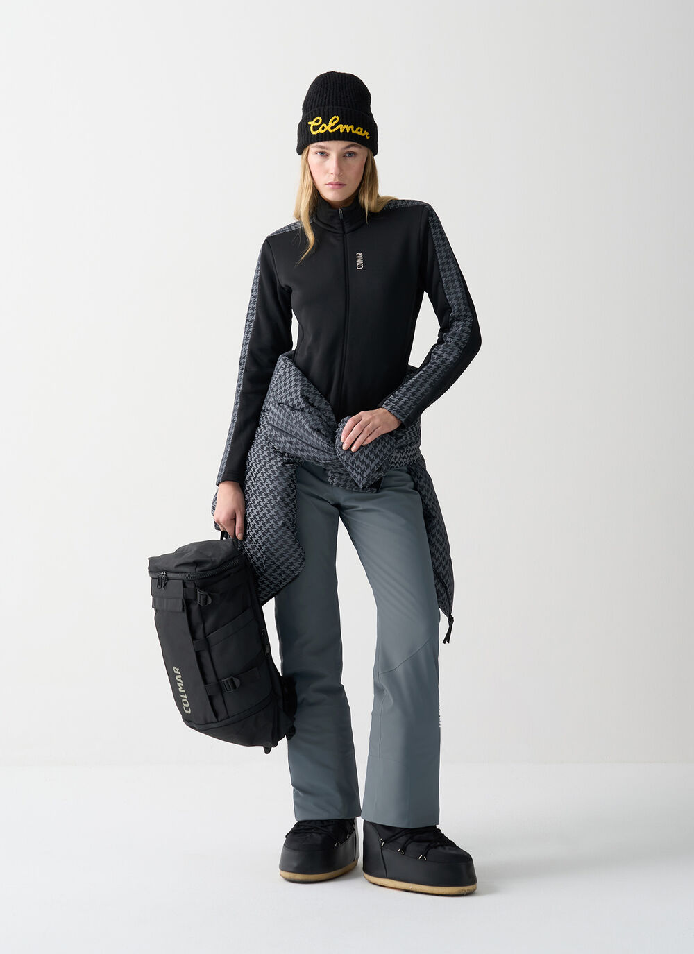 Houndstooth ski fleece image number 0