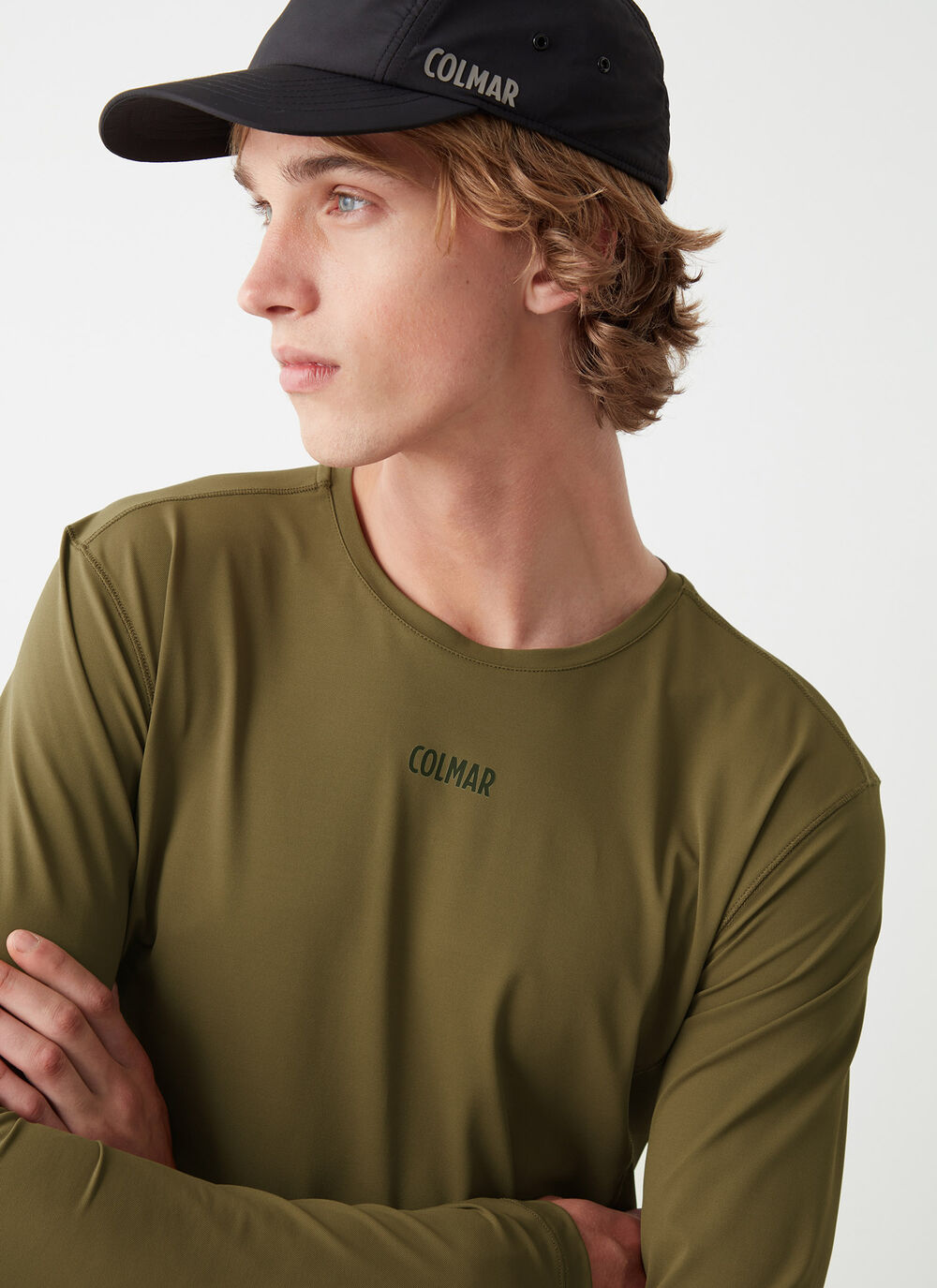 Long-sleeved T-shirt in stretch jersey image number 0