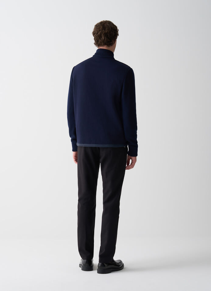 Jacket with knit sleeves image number 3