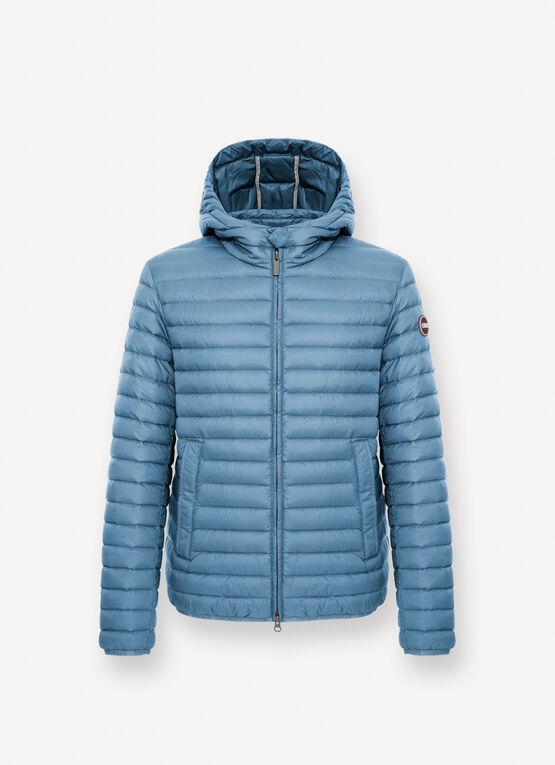 Light down jacket with hood