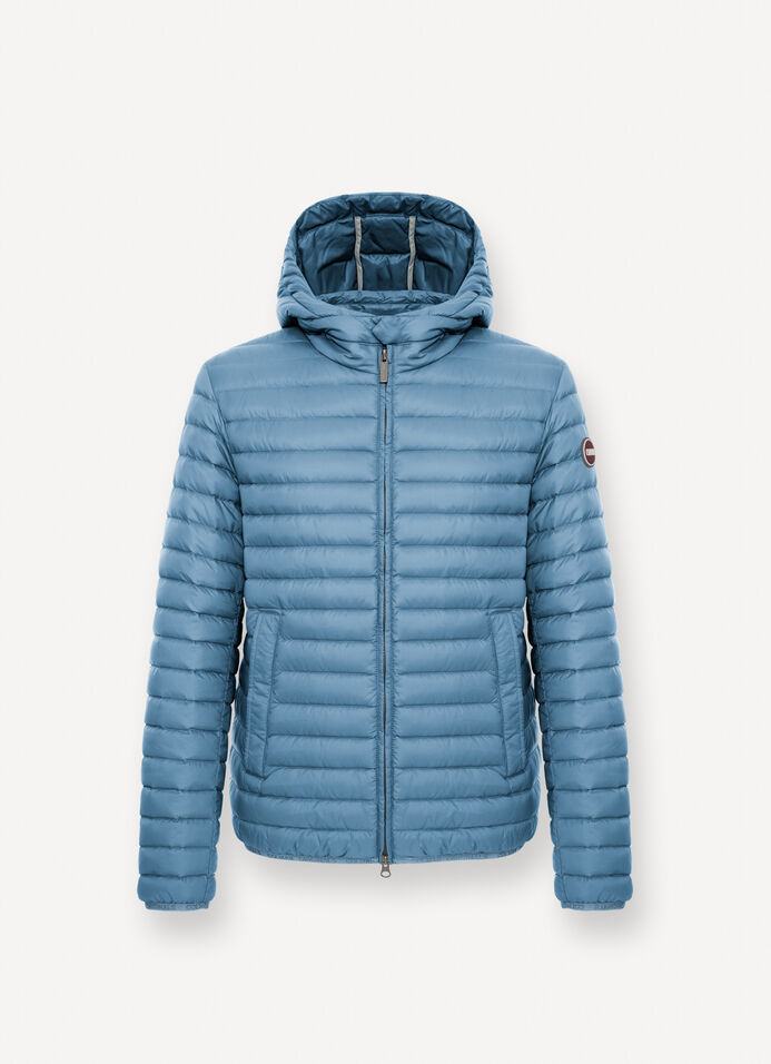 Light down jacket with hood