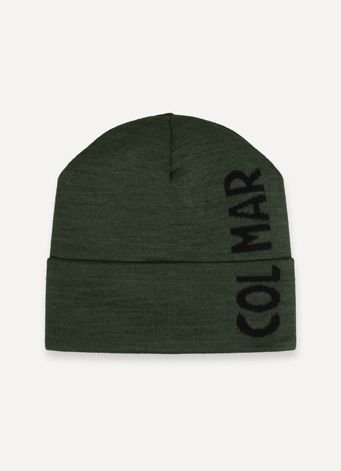 Men’s branded hat with turn-up cuff image number 1