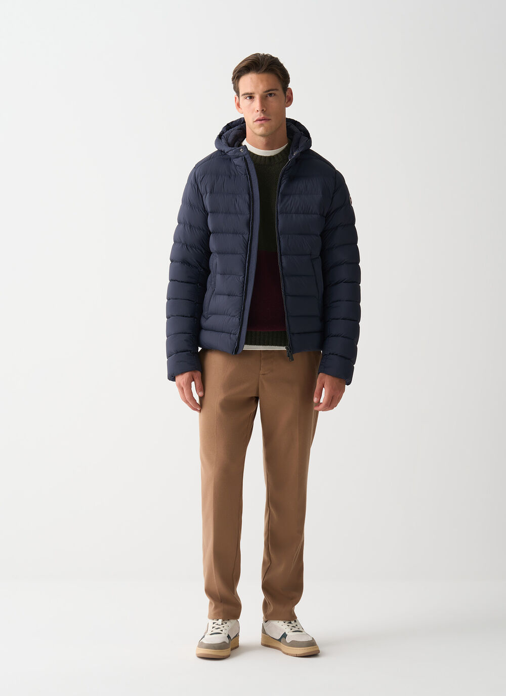 Down jacket with hood image number 0