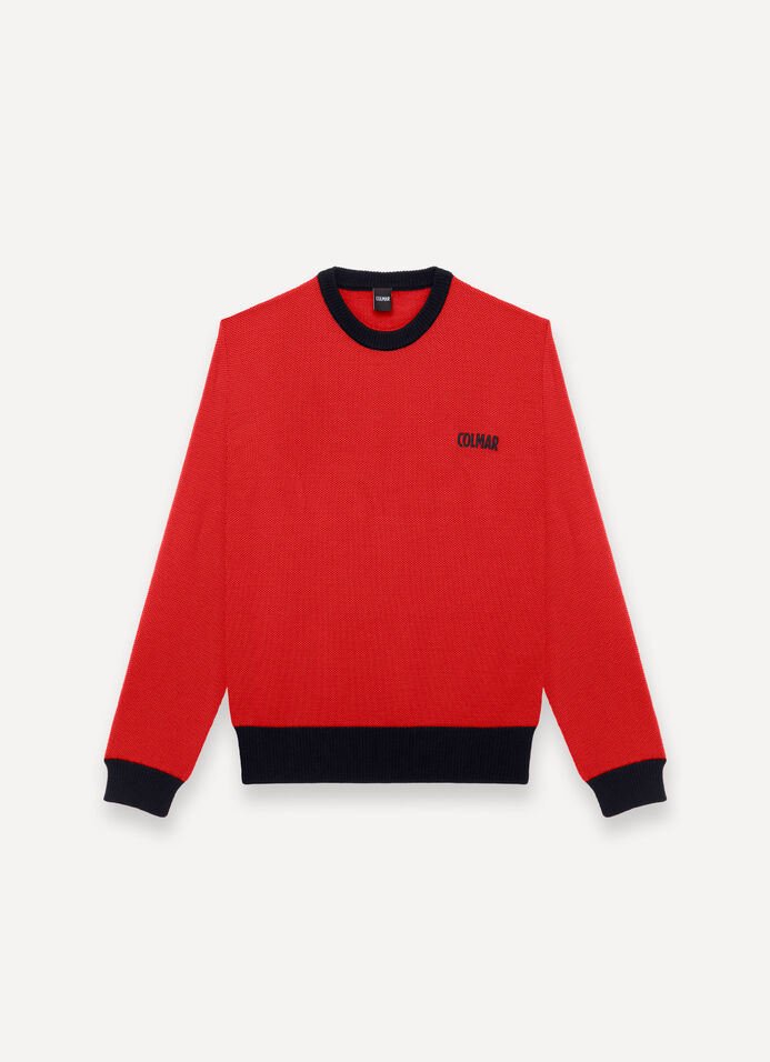 Technical wool pullover image number 4