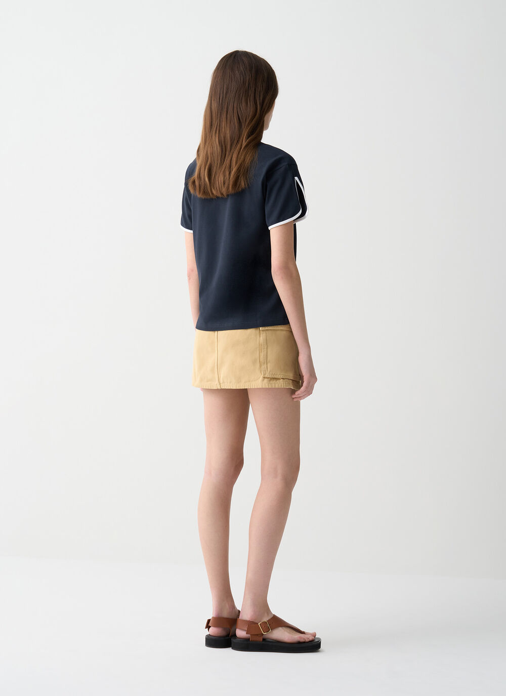 Polo-shirt with rounded sleeves image number 3