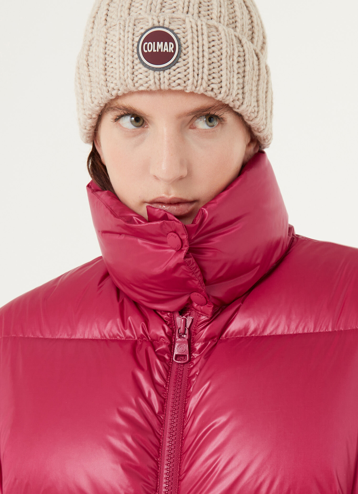 Super padded puffy down jacket with high collar   Colmar