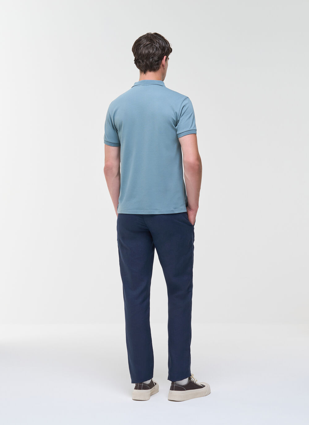 Stretch piqu&eacute; polo shirt image number 3