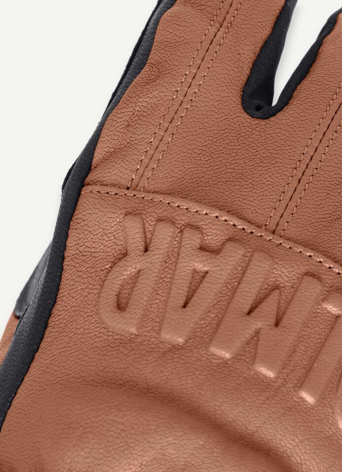 Men's leather ski gloves image number 2