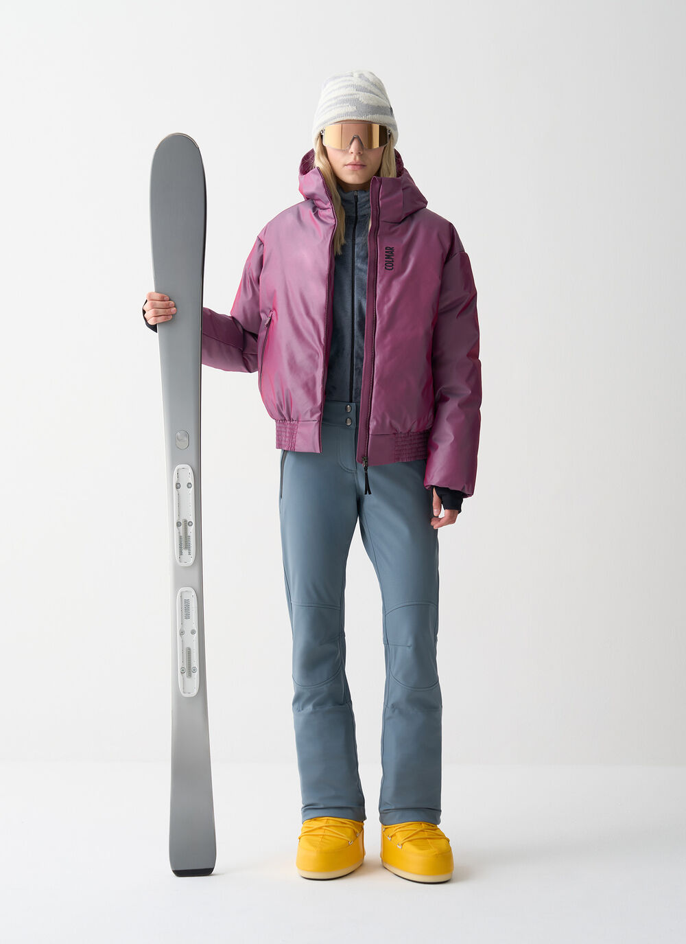 Padded ski bomber jacket image number 0