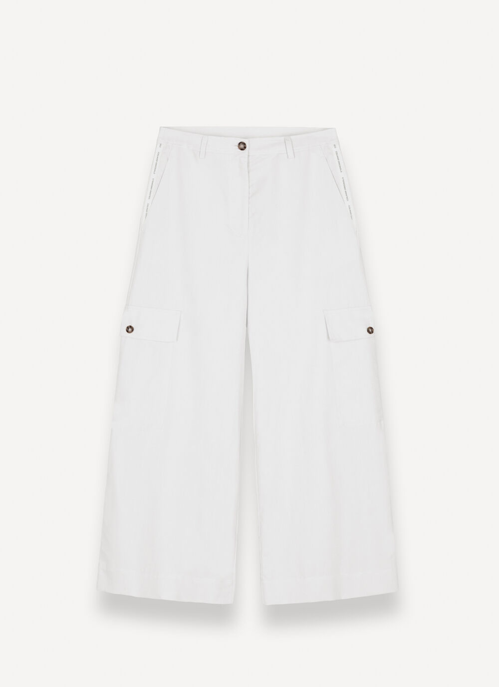 Linen cargo trousers image number 4