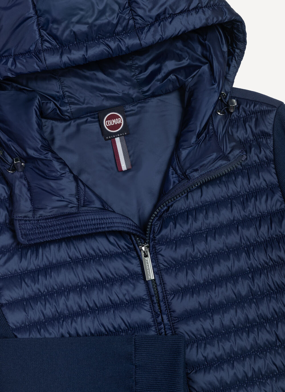 Hybrid padded jacket with hood image number 6