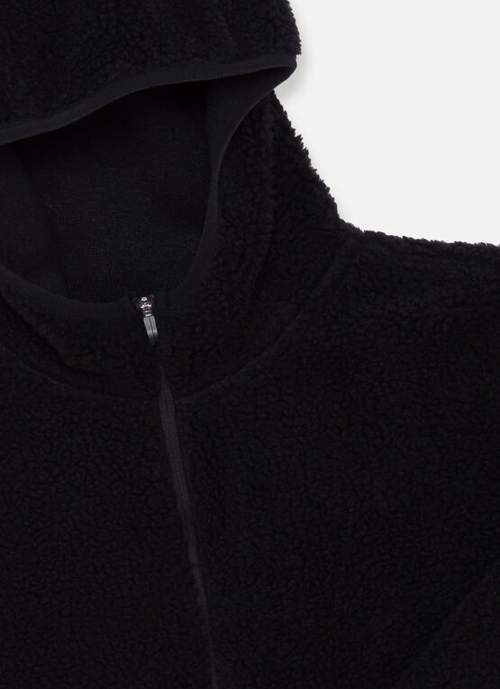 Sweat de ski à capuche en polaire effet ourson