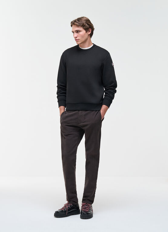 Cotton crew-neck sweatshirt