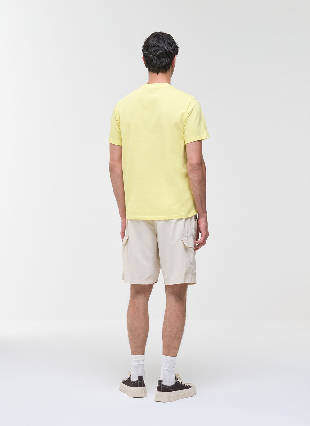 T-Shirt mit Logo aus Baumwollpikee image number 3