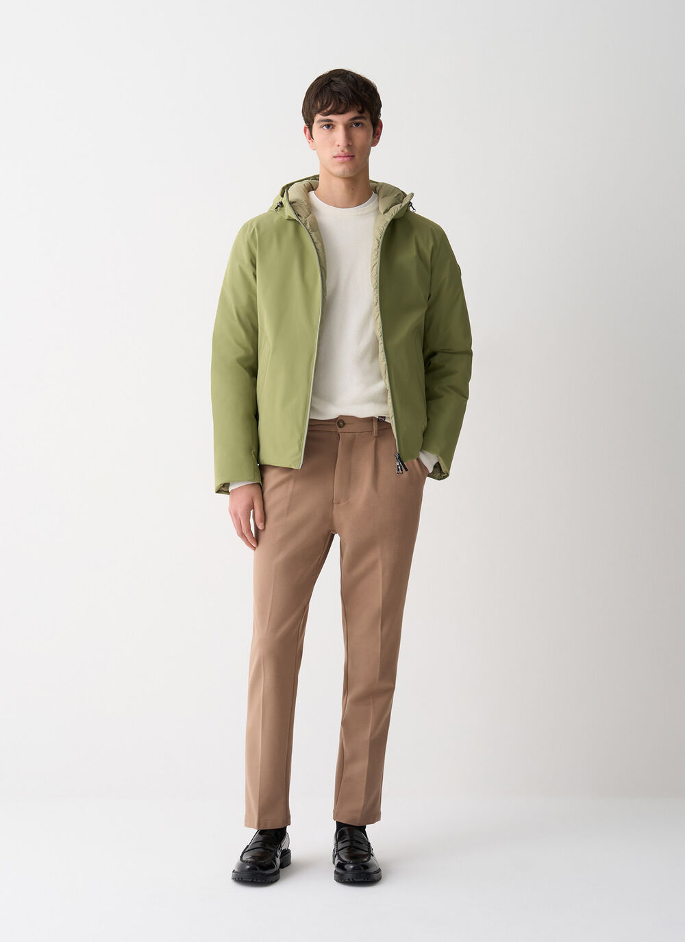 Reversible waterproof down jacket  image number 0