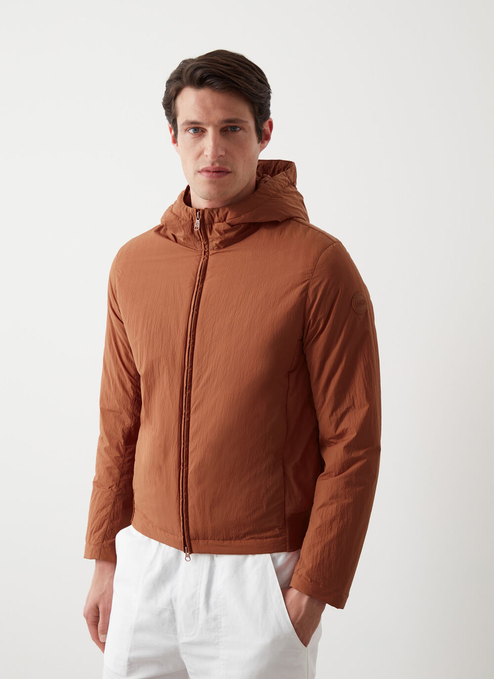 Leichte Knitter-Daunenjacke image number 0