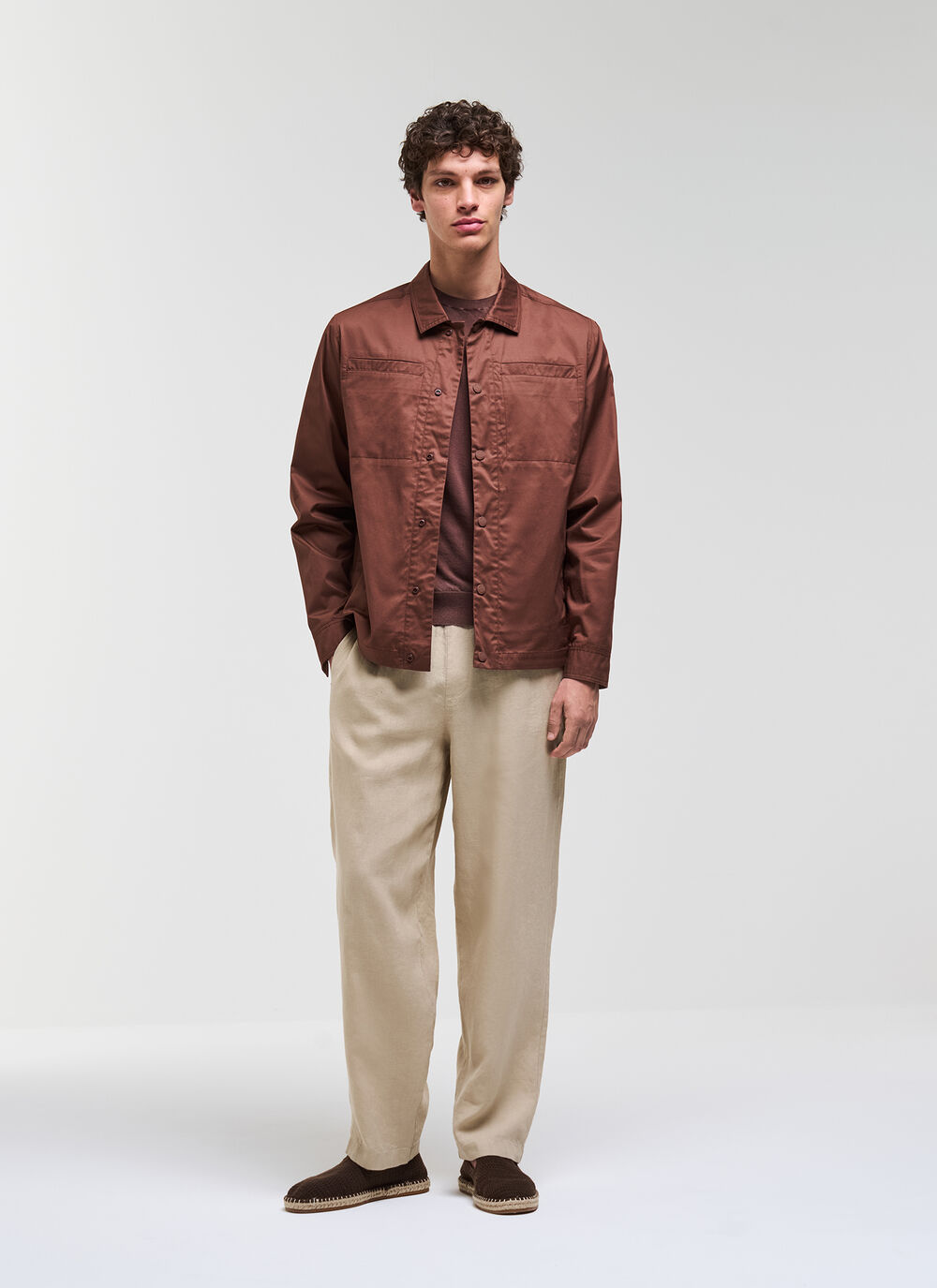 Cotton shacket image number 0