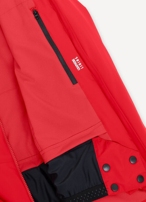 Ski parka with fur