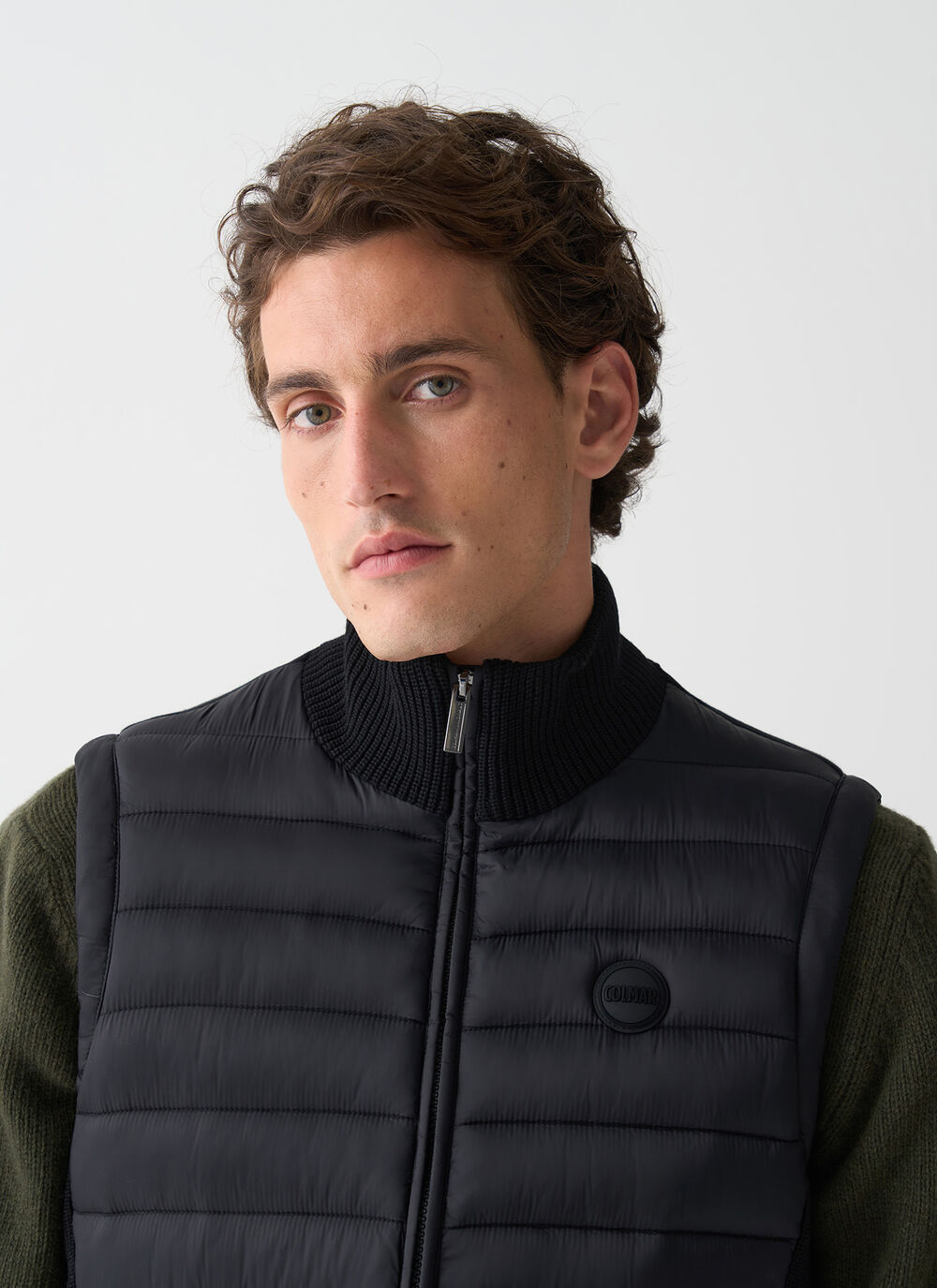 Vest with rib-knit inserts  image number 2