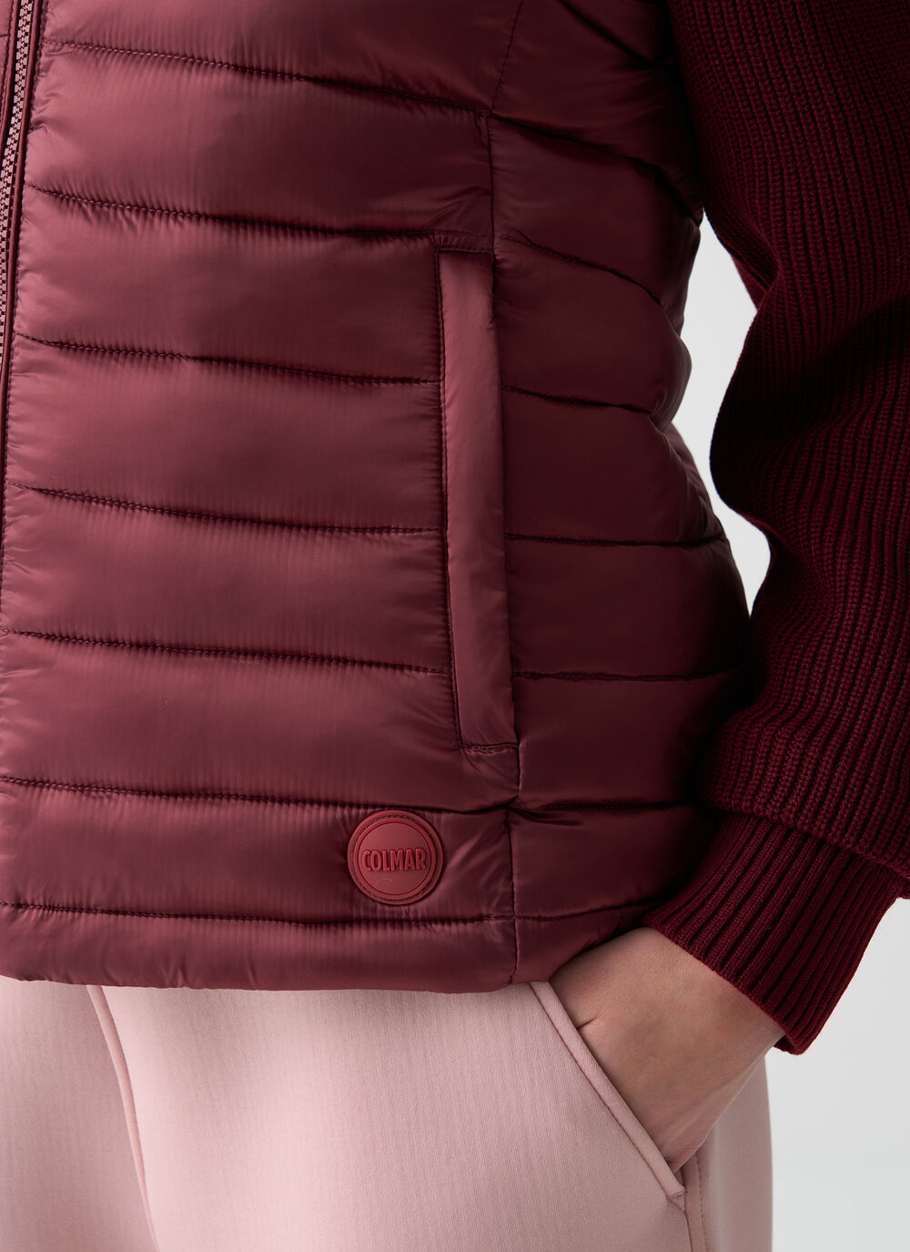 Jacket with knit sleeves image number 2