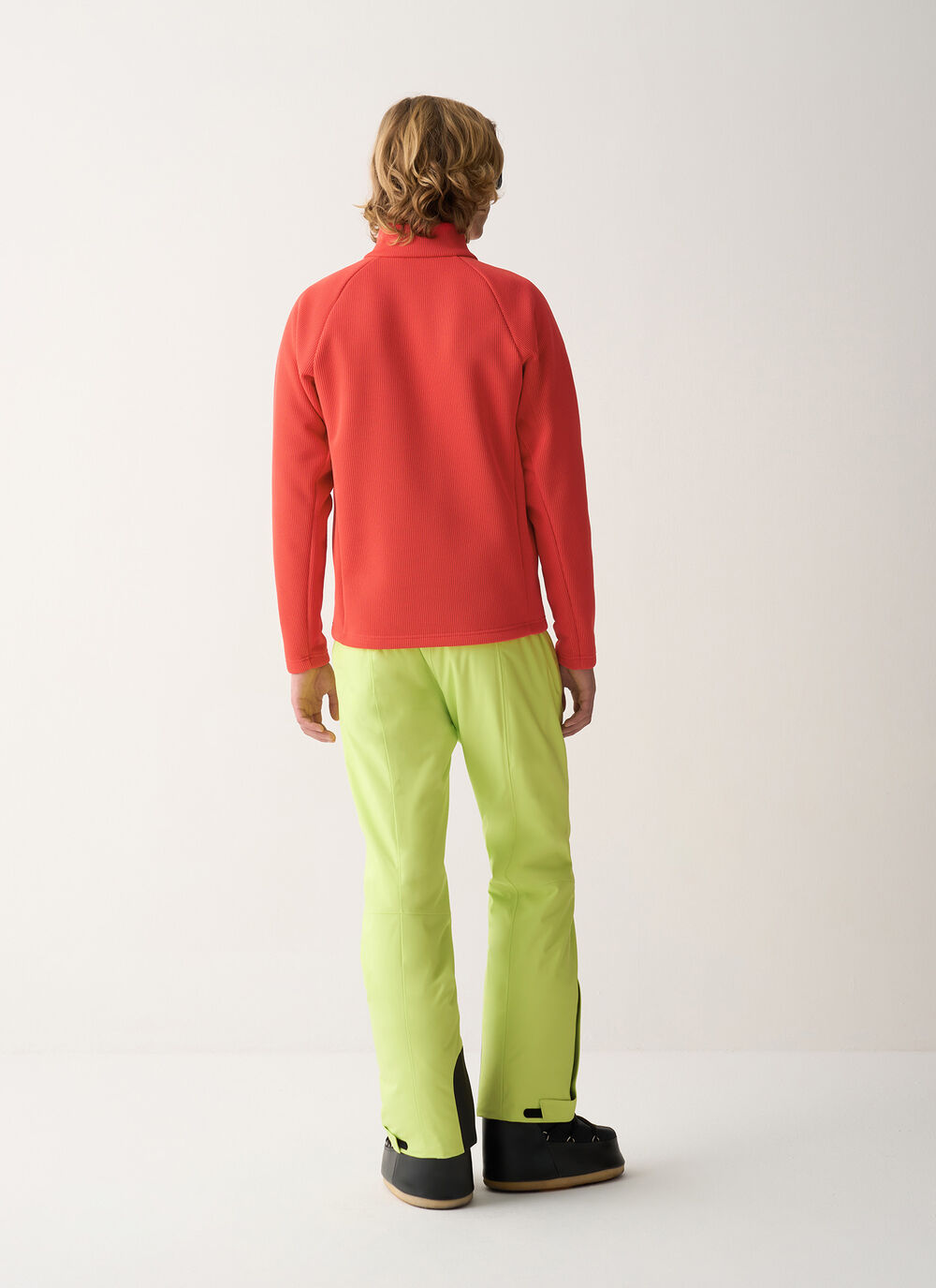 Knit fleece ski sweatshirt image number 3