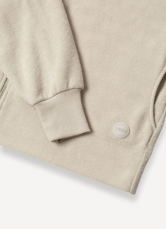 Kapuzensweatshirt aus Bouclé  image number 6