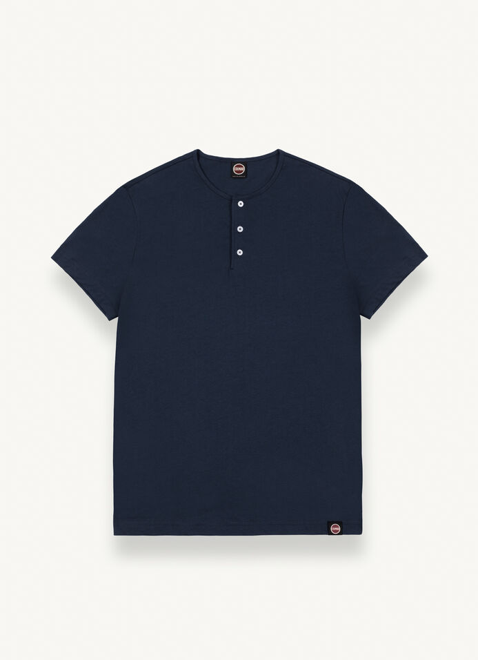 Short-sleeved T-shirt with 3 buttons image number 3
