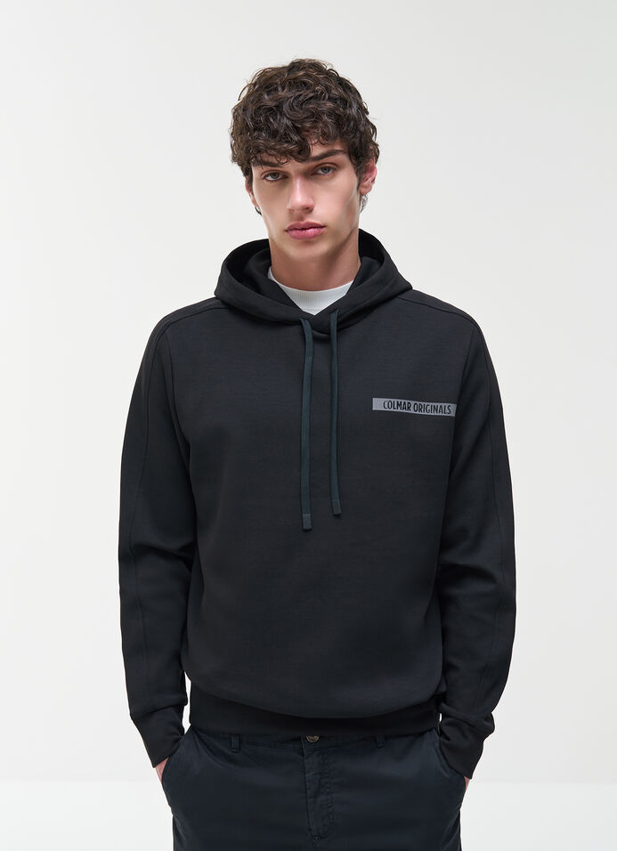 Cotton interlock hooded sweatshirt 