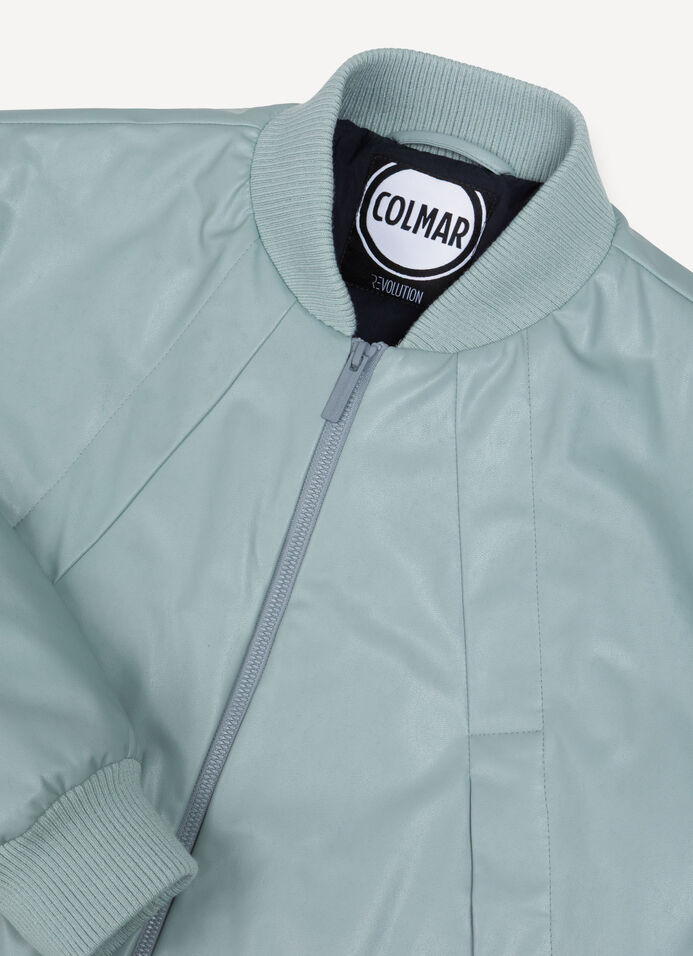 Faux leather bomber jacket image number 6