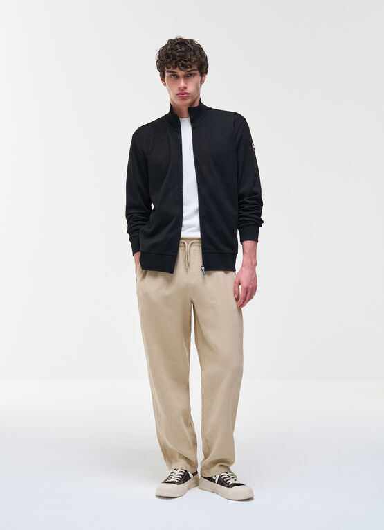 Sweat-shirt avec zip pleine longueur