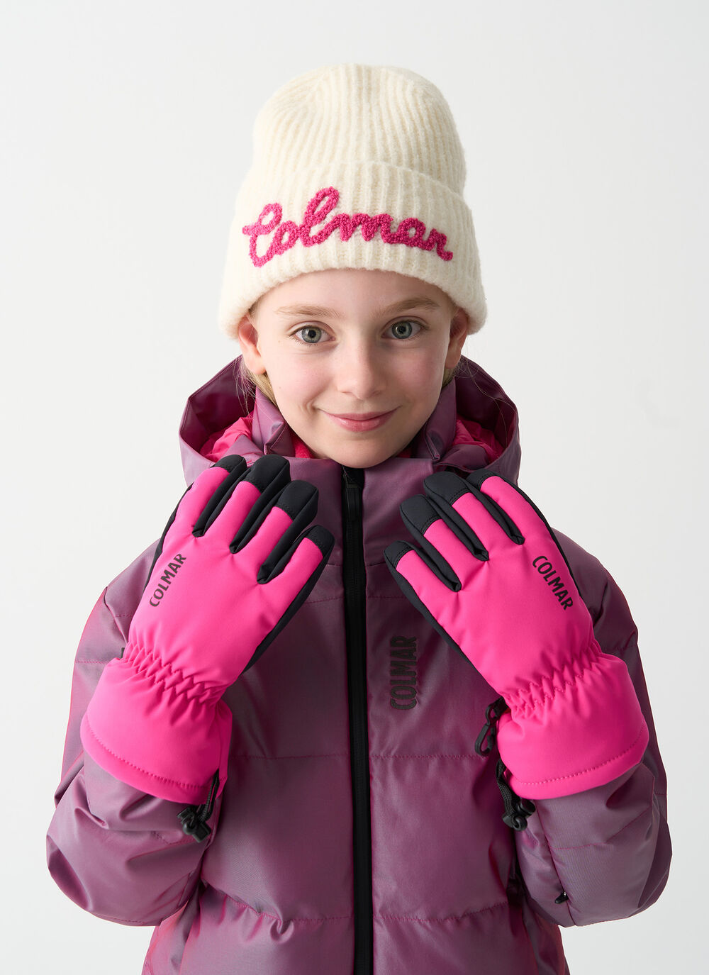 Unisex padded ski gloves image number 0