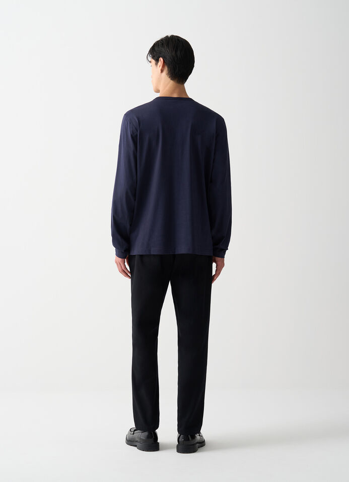 Long-sleeved cotton T-shirt image number 3