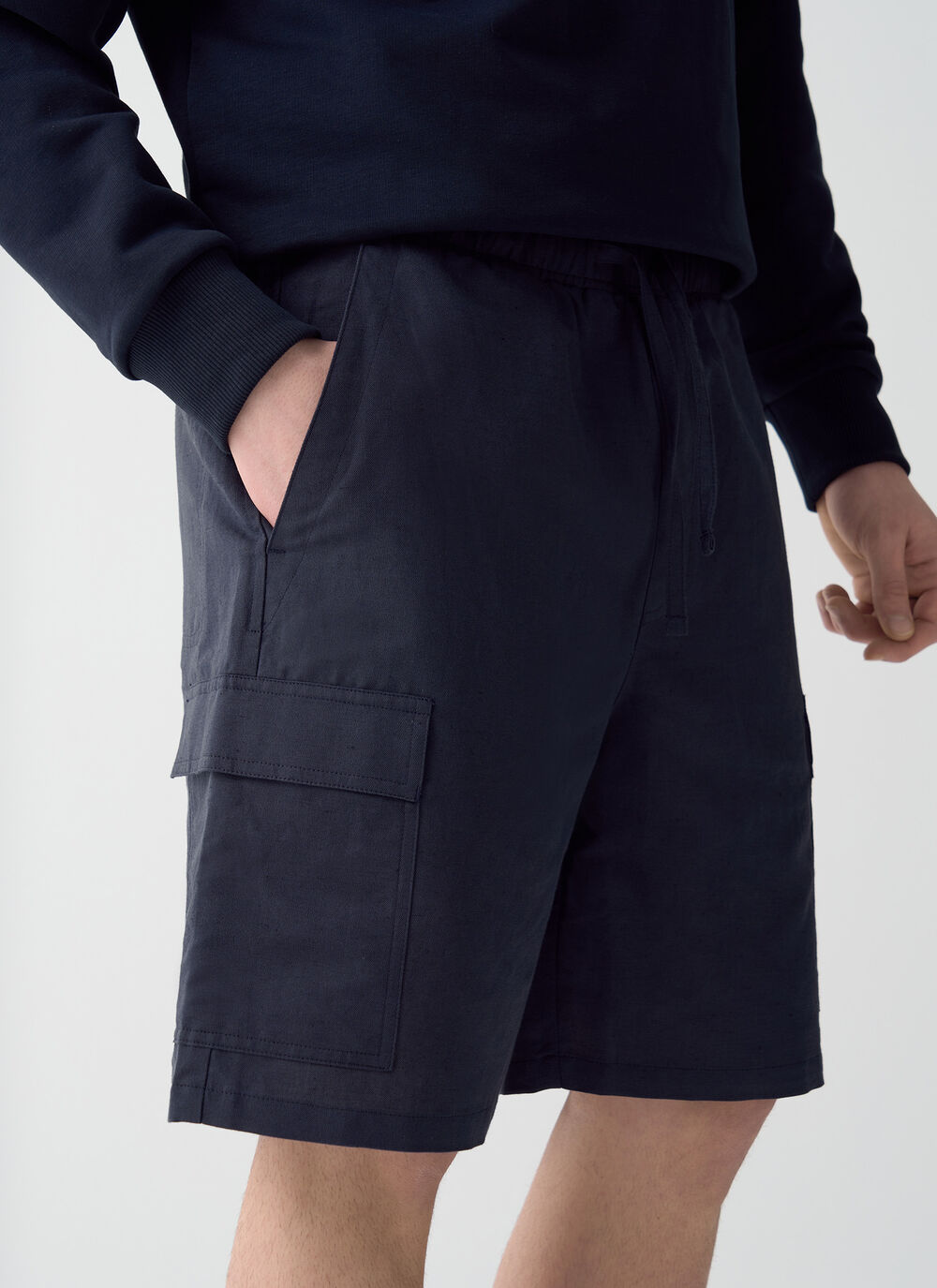 Linen safari shorts image number 2